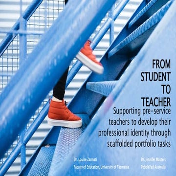 Supporting students to develop their teacher identity through scaffolded port...