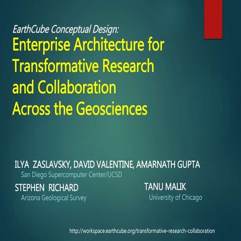 AHM 2014: Enterprise Architecture for Transformative Research and Collaborati...