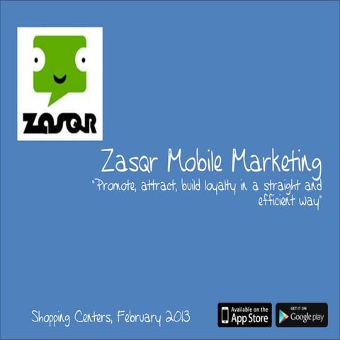 Zasqr for shopping centers 2013