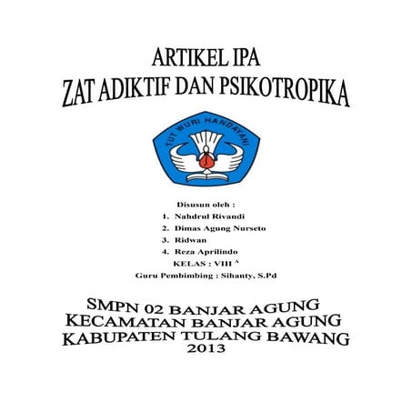 karya ilmiah narkoba