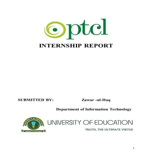 PTCL Internship Report