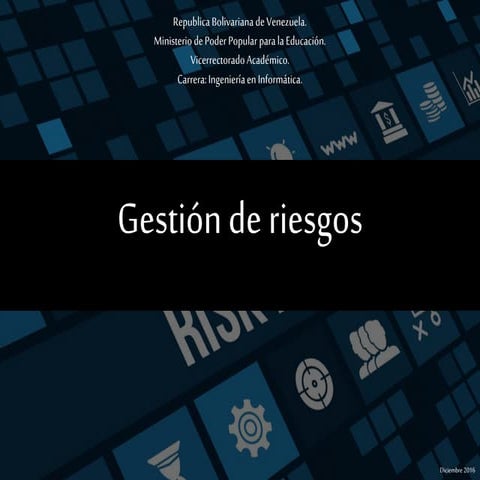 Gestion de riesgo software