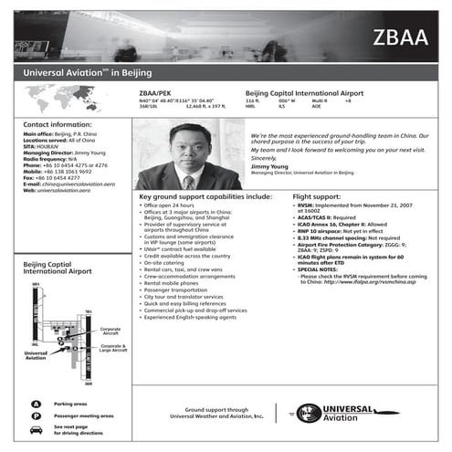 ZBAA Ground Handling Agent Beijing Capital International Airport, China ...