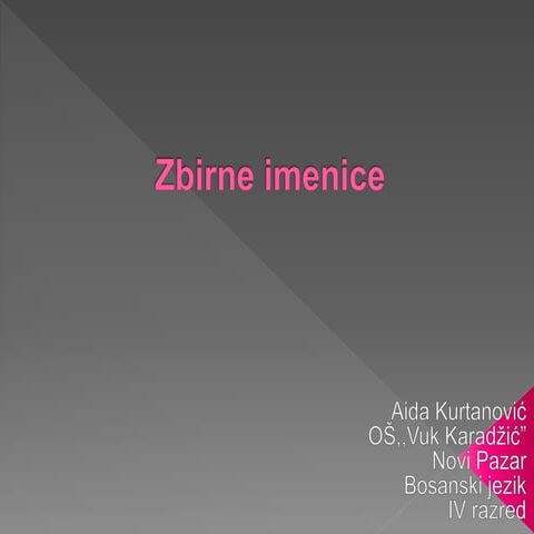 Zbirne imenice