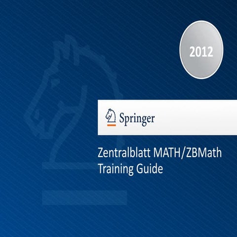 Zentralblattmath training