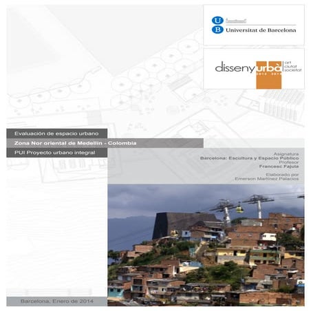 Evaluación de espacio urbano pui emerson martínez palacios