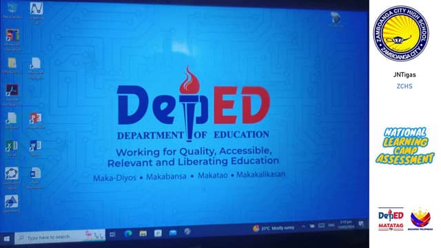 National Learning Camp Assessment Orientation