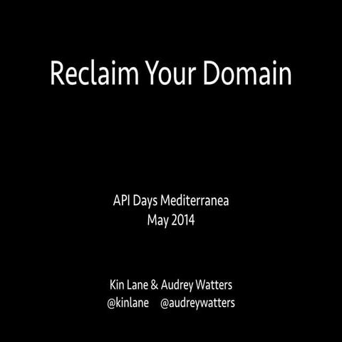 Reclaim Your Domain