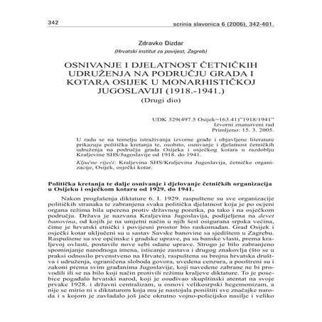 Zdravko Dizdar: Četnici u Hrvatskoj - Osnivanje i djelatnost cetnickih udruze...
