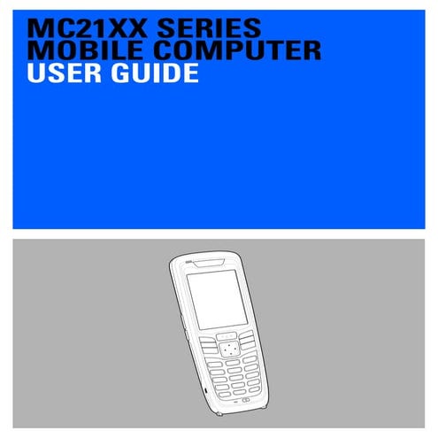 지브라PDA Zebra MC2100 2D 산업용PDA 바코드PDA 매뉴얼