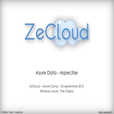 Ze cloud   data-aspectize