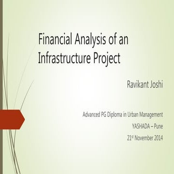 Financial Analysis of an Infrastructure Project