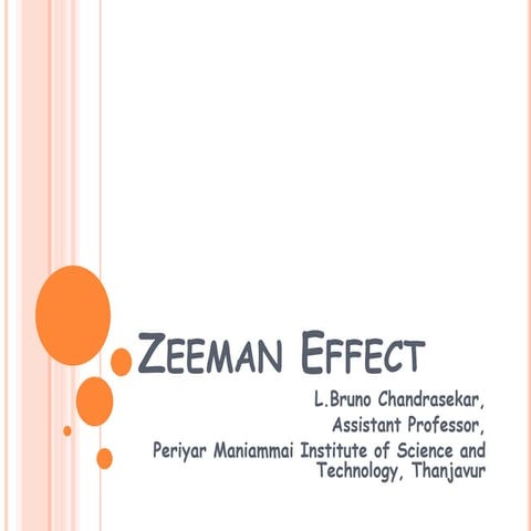 Zeeman effect