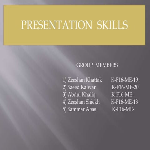Presentation skills #02
