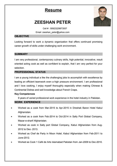 Chef Keith Recommendation Letter | DOCX