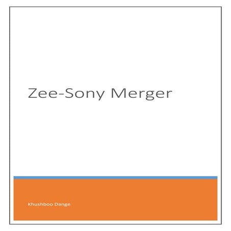 Zee sony merger