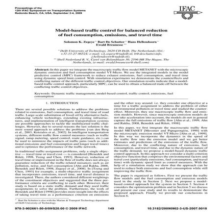 A Model For The Dynamic System Optimum Traffic Assignment Problem | PDF