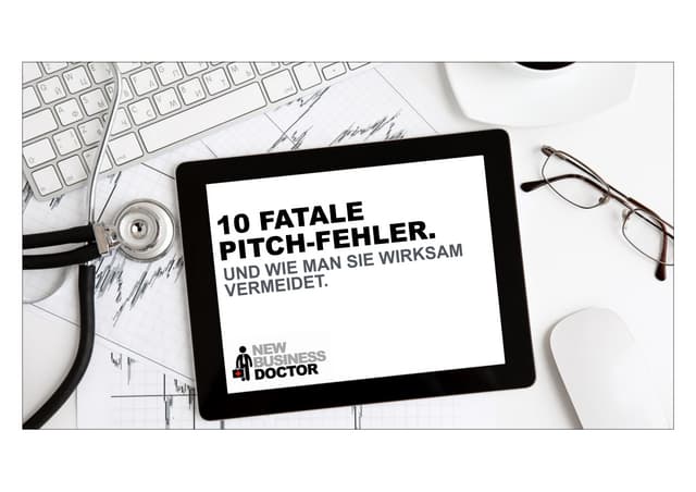Die 10 fatalsten Pitch-Fehler.