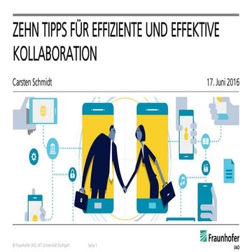 Zehn tipps für eine effiziente und effektive kollaboration