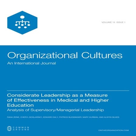 Zeine et al. Considerate Leadership in Medical and Higher Education 2014