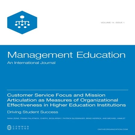 Zeine et al. customer service, management education 2014