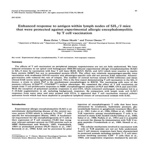 Zeine et al. J. Neuroimmunology 1993