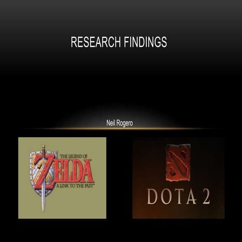 Zelda & dota 2 presentation   unit 3 - task 3