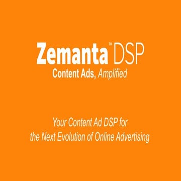 Zemanta: The Content Ad DSP