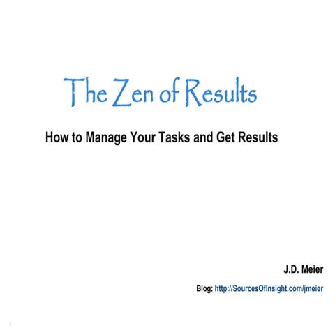 Zen Of Results