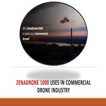 Zena drone 1000 uses in Commercial Drone Industry