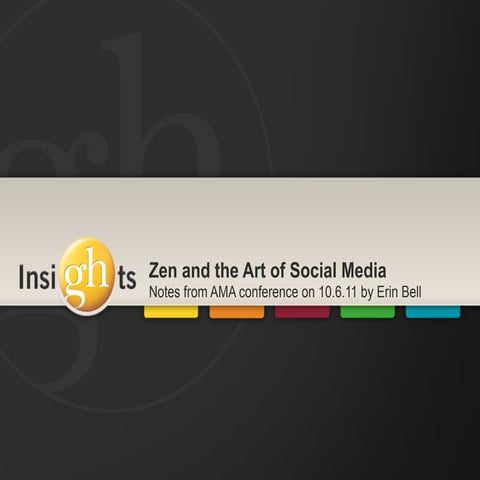 Zen and the Art of Social Media