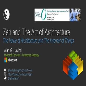Zen and the Art of Enterprise Architecture - IoT