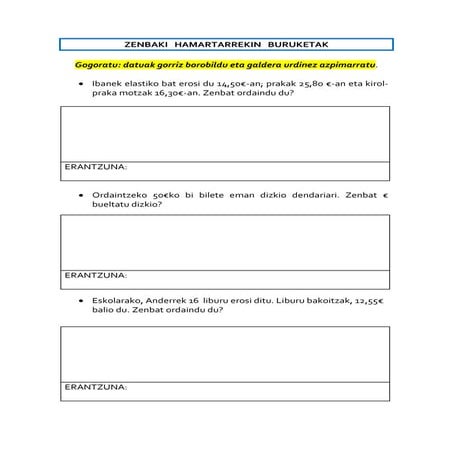 Zenbaki Hamartarrekin Buruketak PDF