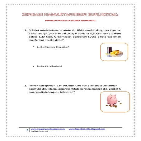 Zenb hamartarrekin buruketak