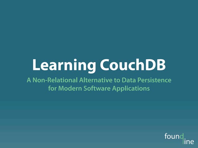 ZendCon 2011 Learning CouchDB