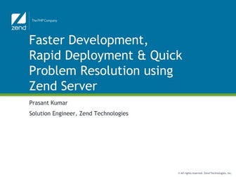 Zend server presentation for osi days