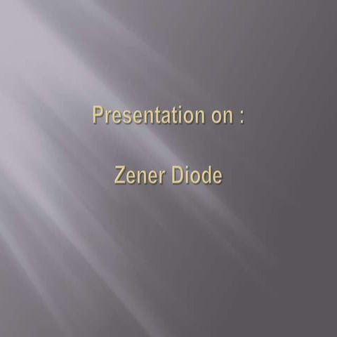 Zener diode