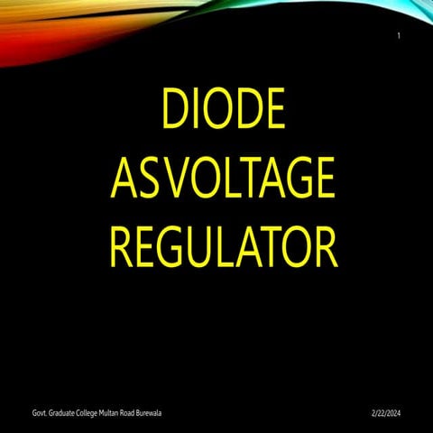 zenerdiodeandasvoltageregulator-180509190244.pptx