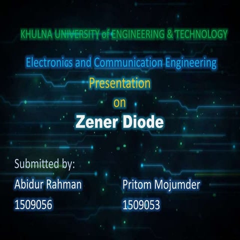 Zener Diode Presentation