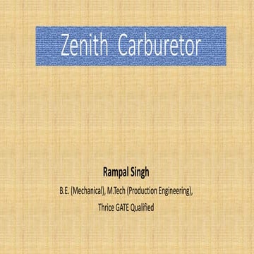 Zenith  carburetor
