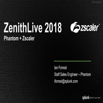 Zenith Live - Security Lab - Phantom