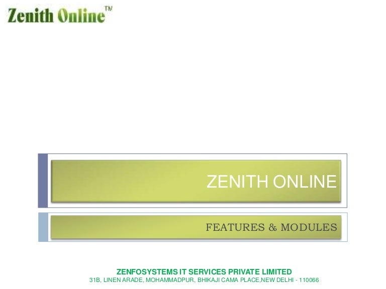 open zenith online account