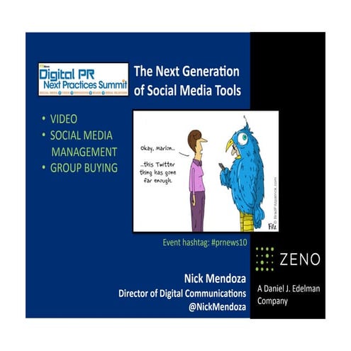 Zeno  Group (  Nick  Mendoza )
