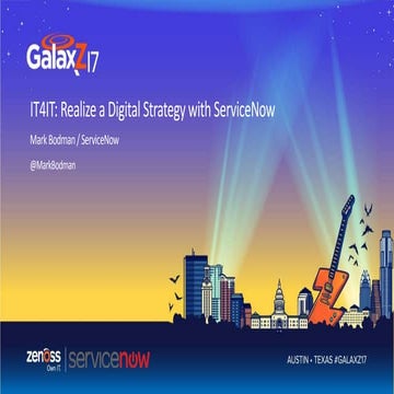 IT4IT: Realize a Digital Strategy with ServiceNow