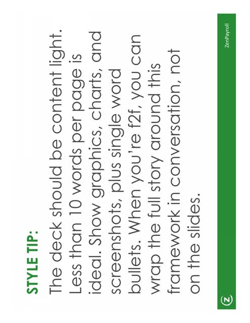 Zenpayroll Pitch Deck Template