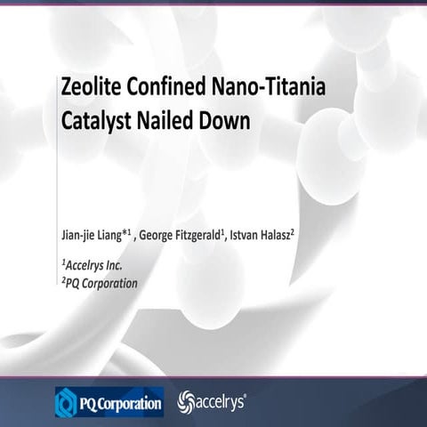 Zeolite Confined Nano-Titania Catalyst Nailed Down