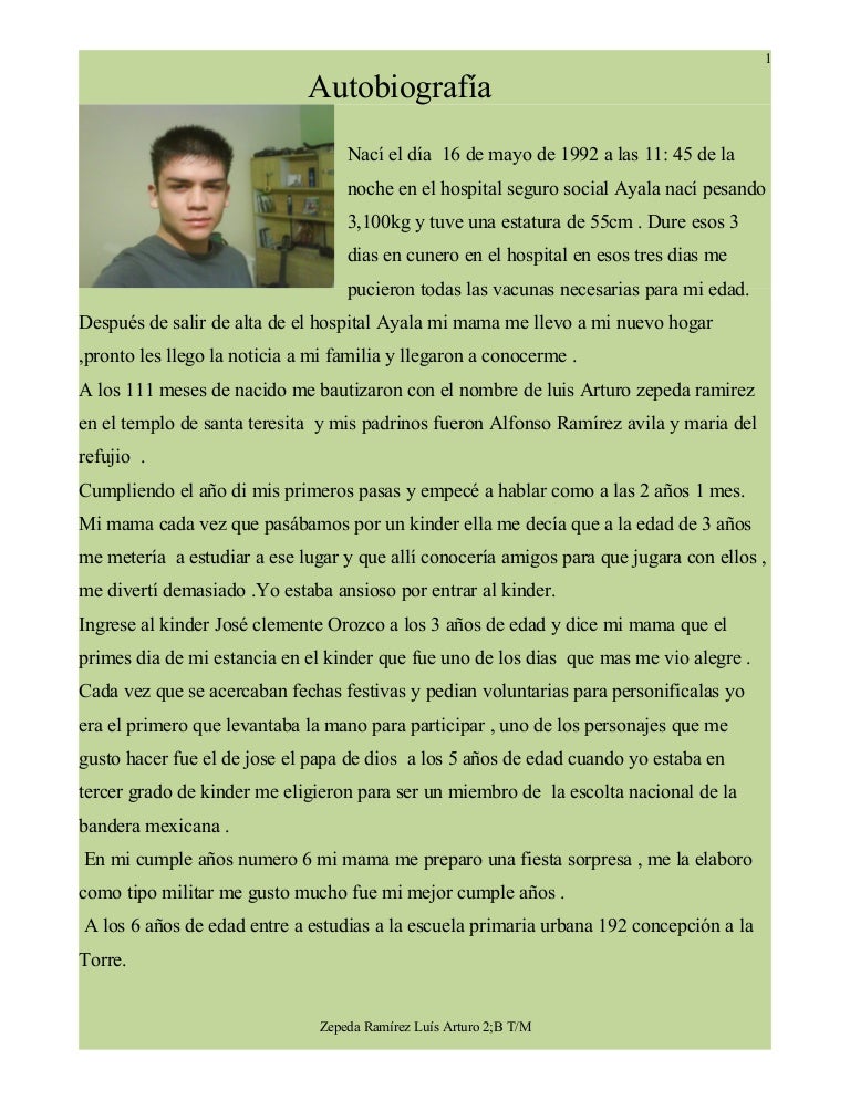autobiografia