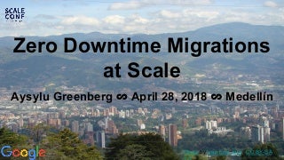 Zero Downtime Migrations at Scale