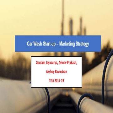 Car Wash Start-up – Marketing Strategy
