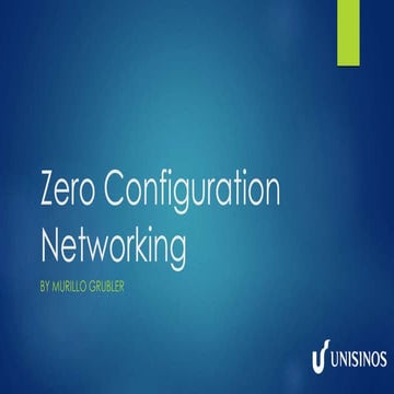 Zeroconf - Zero Configuration Networking | PPT
